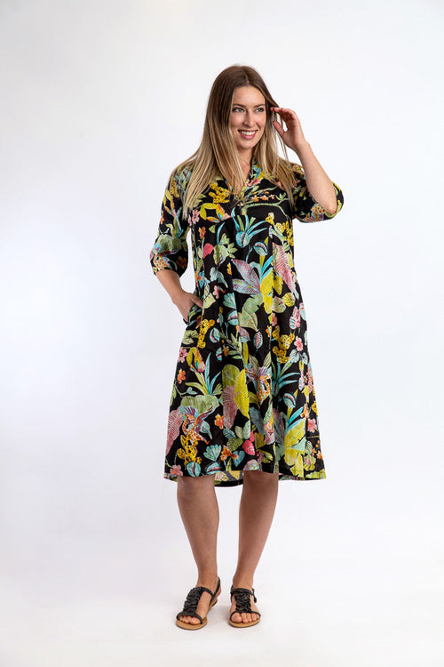 Mareeba Dress in Black Venus