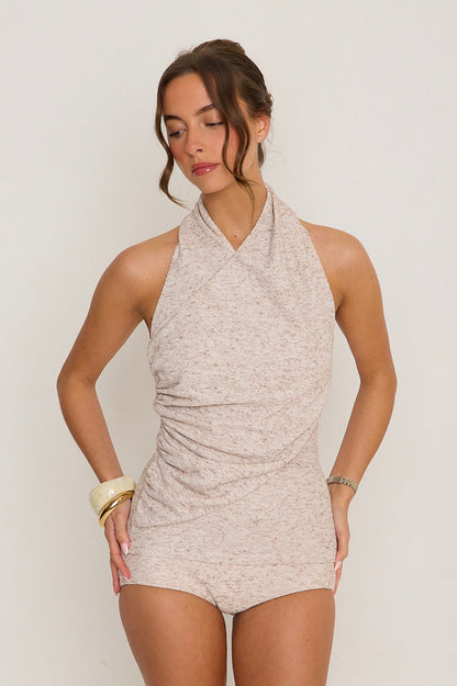 Sammie Knit Twist Set | Oat