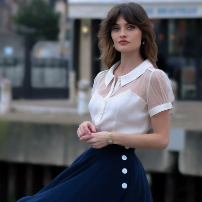Florance Blouse in Cream