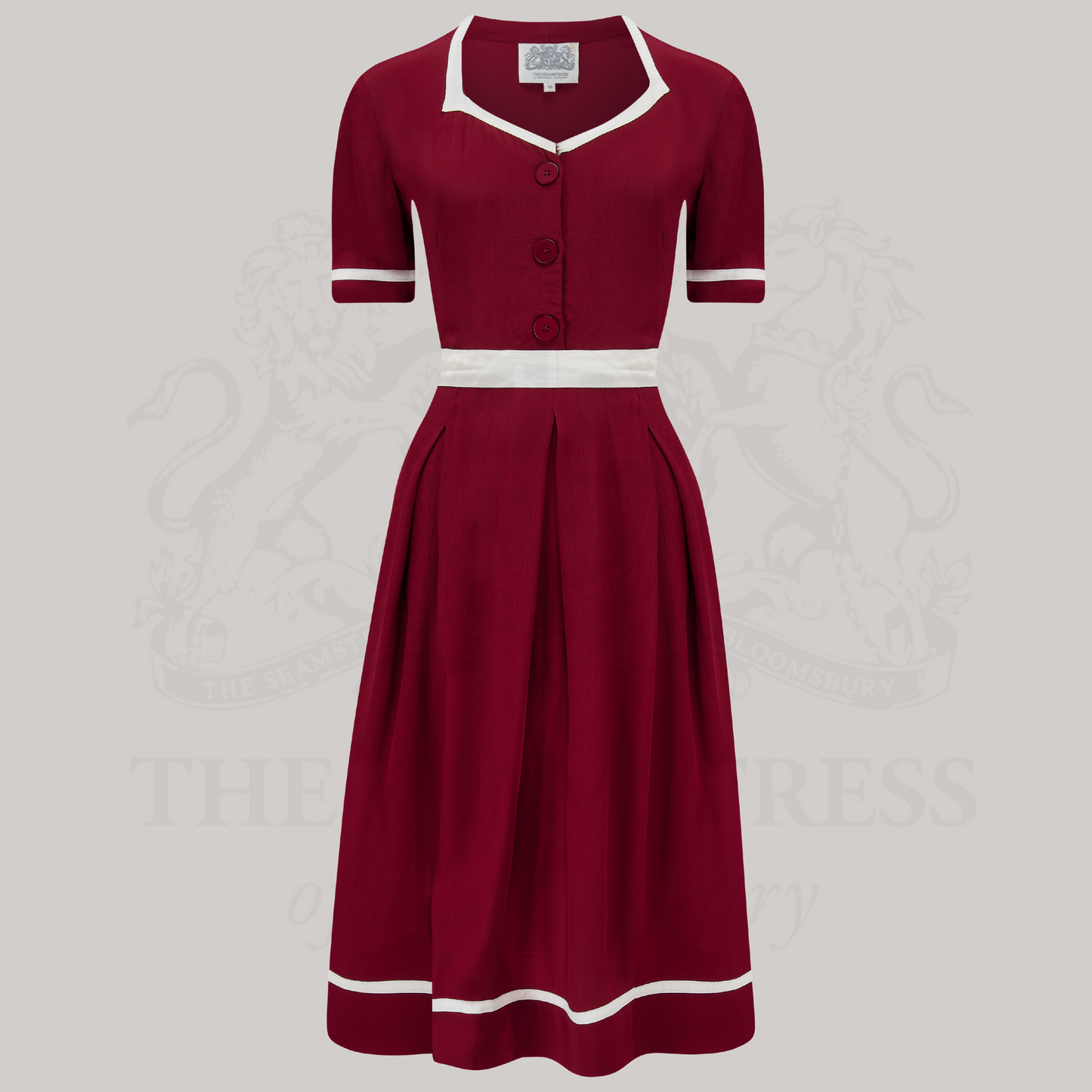 Francoise Dress in Windsor Wine