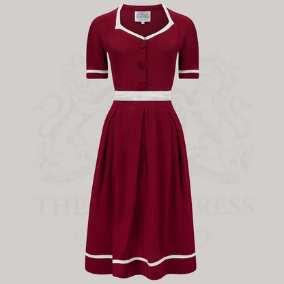 Francoise Dress in Windsor Wine