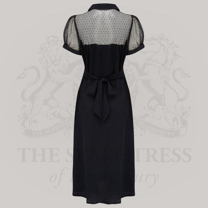 Florance Dress in Liquorice Black