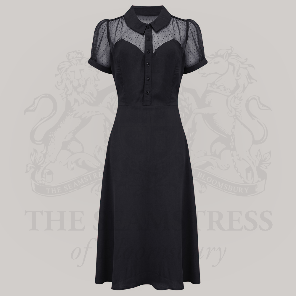 Florance Dress in Liquorice Black
