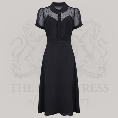 Florance Dress in Liquorice Black