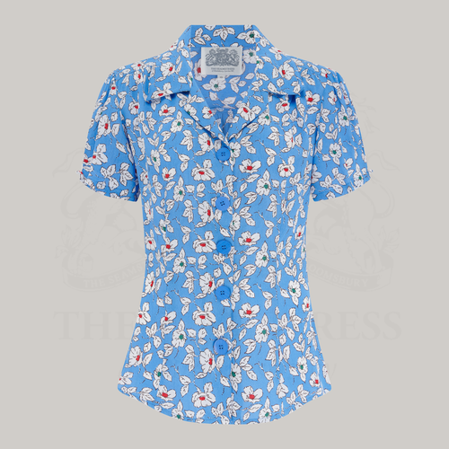 Grace Blouse in Palace Pansy