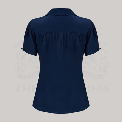 Grace Blouse in French Navy