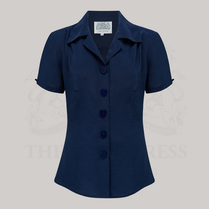 Grace Blouse in French Navy