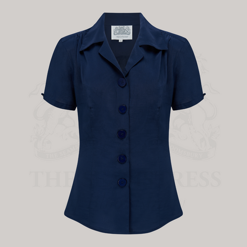 Grace Blouse in French Navy