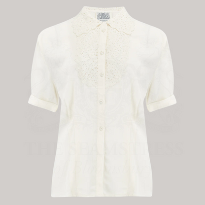 Lacey Blouse in Cream