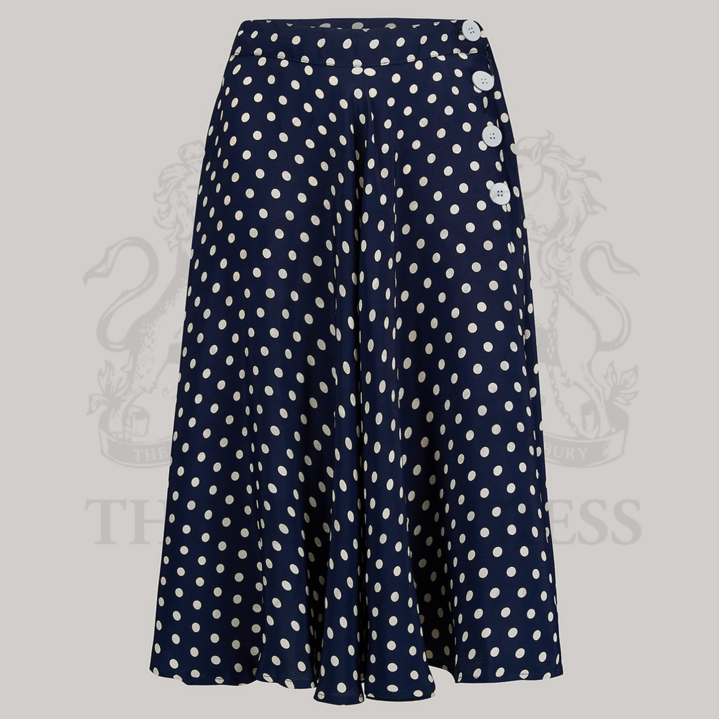 Isabelle Skirt in Navy Polka