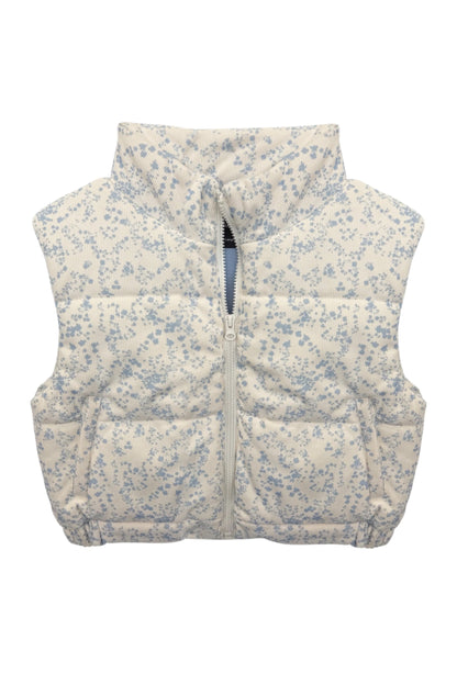 JUNIOR SNOWY CORDUROY PUFFER VEST