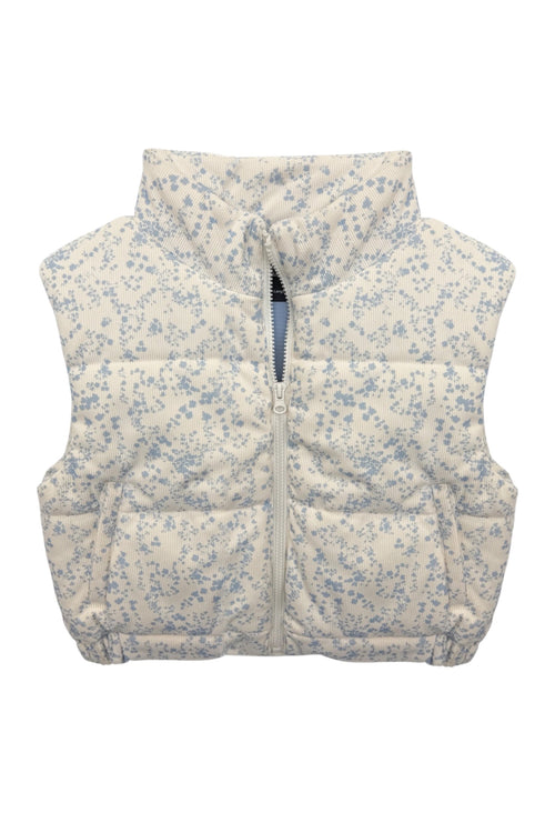 JUNIOR SNOWY CORDUROY PUFFER VEST