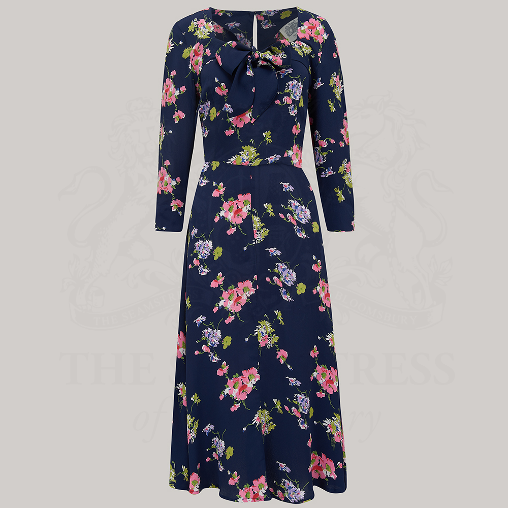 Joyce Dress in Navy Mayflower
