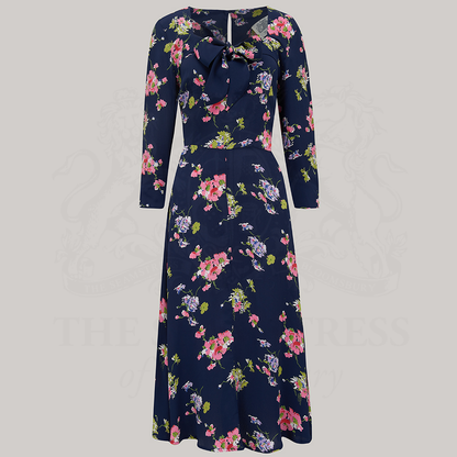 Joyce Dress in Navy Mayflower
