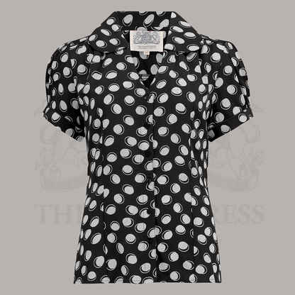 Judy Blouse in Black Moonshine