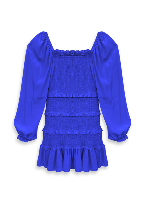JUNIOR LAILA LONG SLEEVE SOLID DRESS