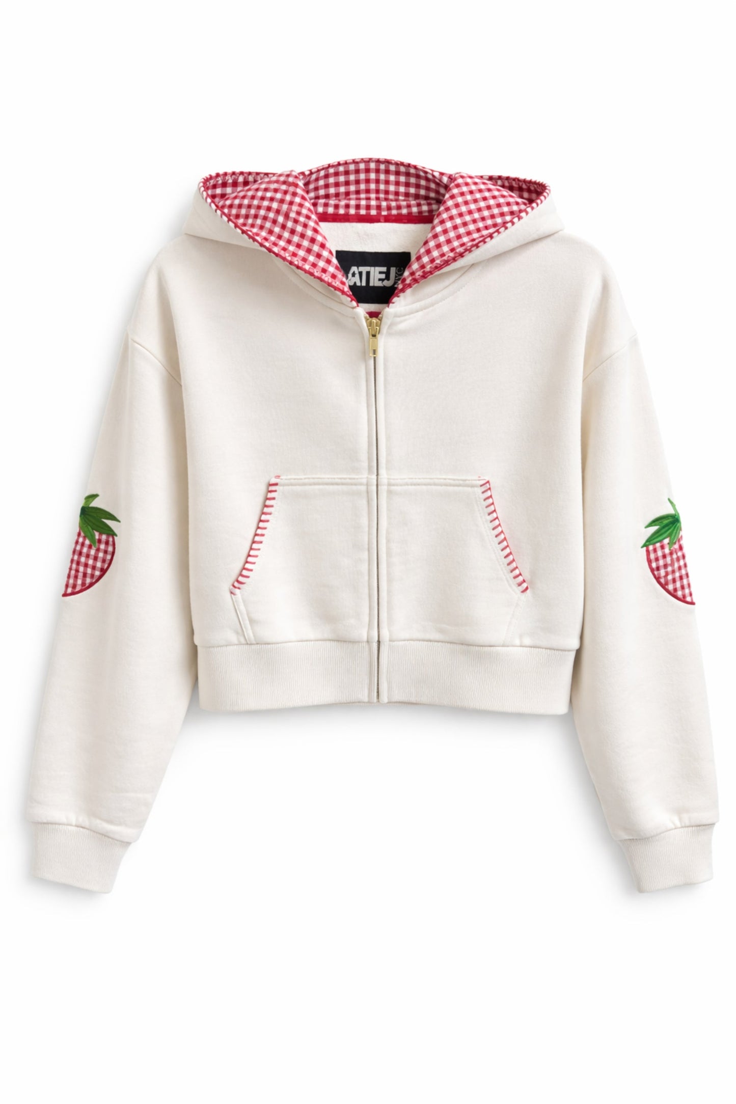 JUNIOR LEAH APPLIQUE CROP ZIP