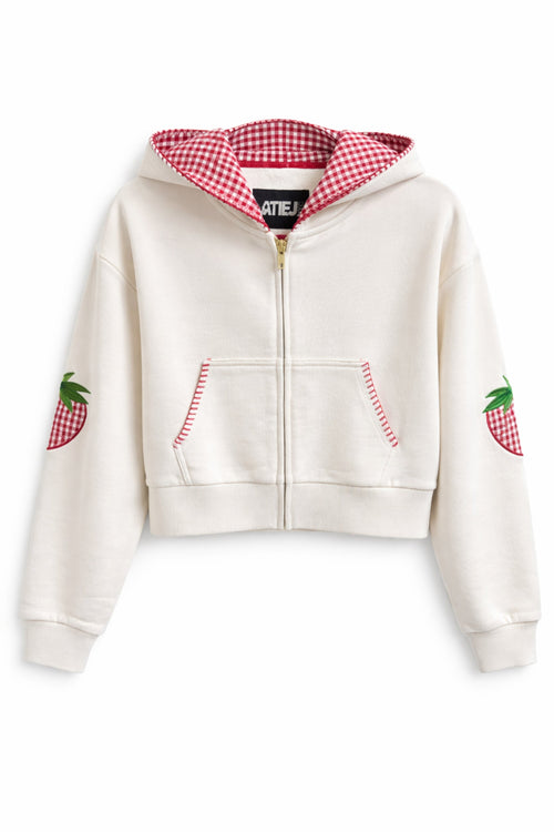 JUNIOR LEAH APPLIQUE CROP ZIP