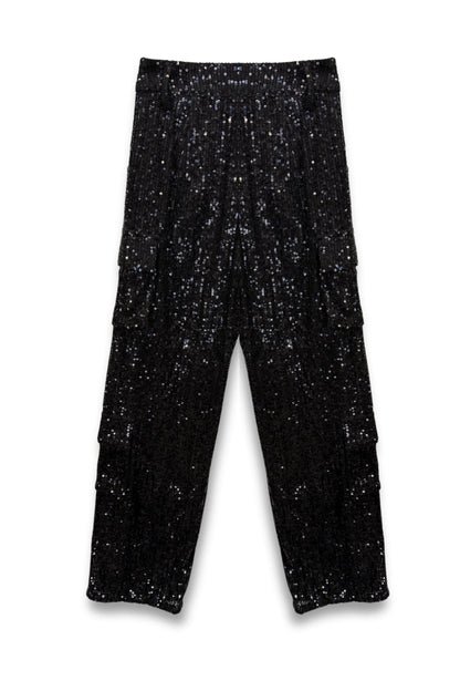 TWEEN LEVI FULL SEQUIN CARGO PANT - FINAL SALE