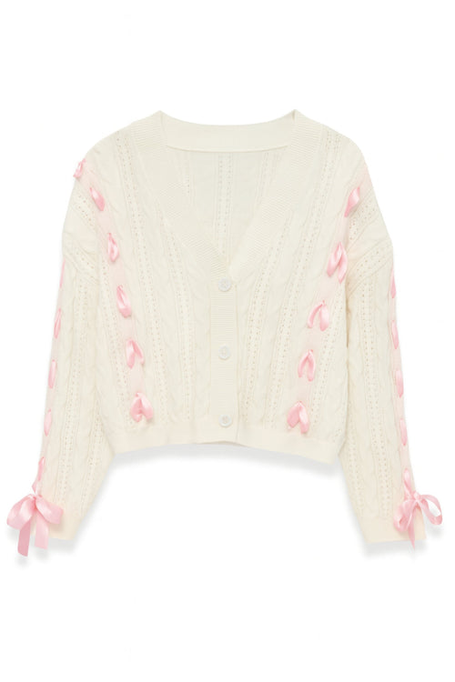 TWEEN LIBBY RIBBON CARDIGAN