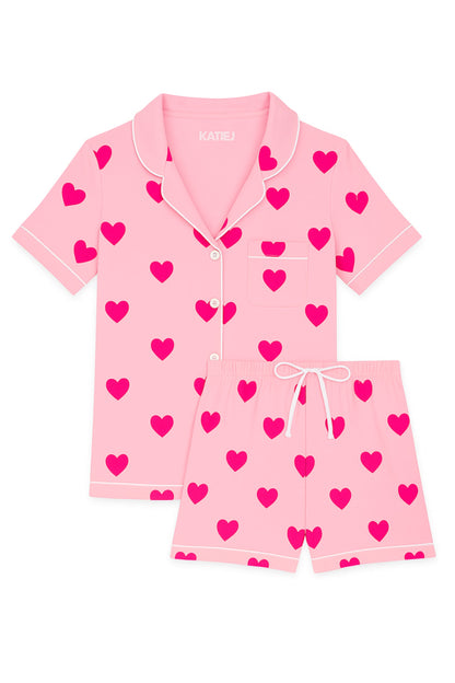 JUNIOR LYNN PRINTED SHORTS LOUNGE SET