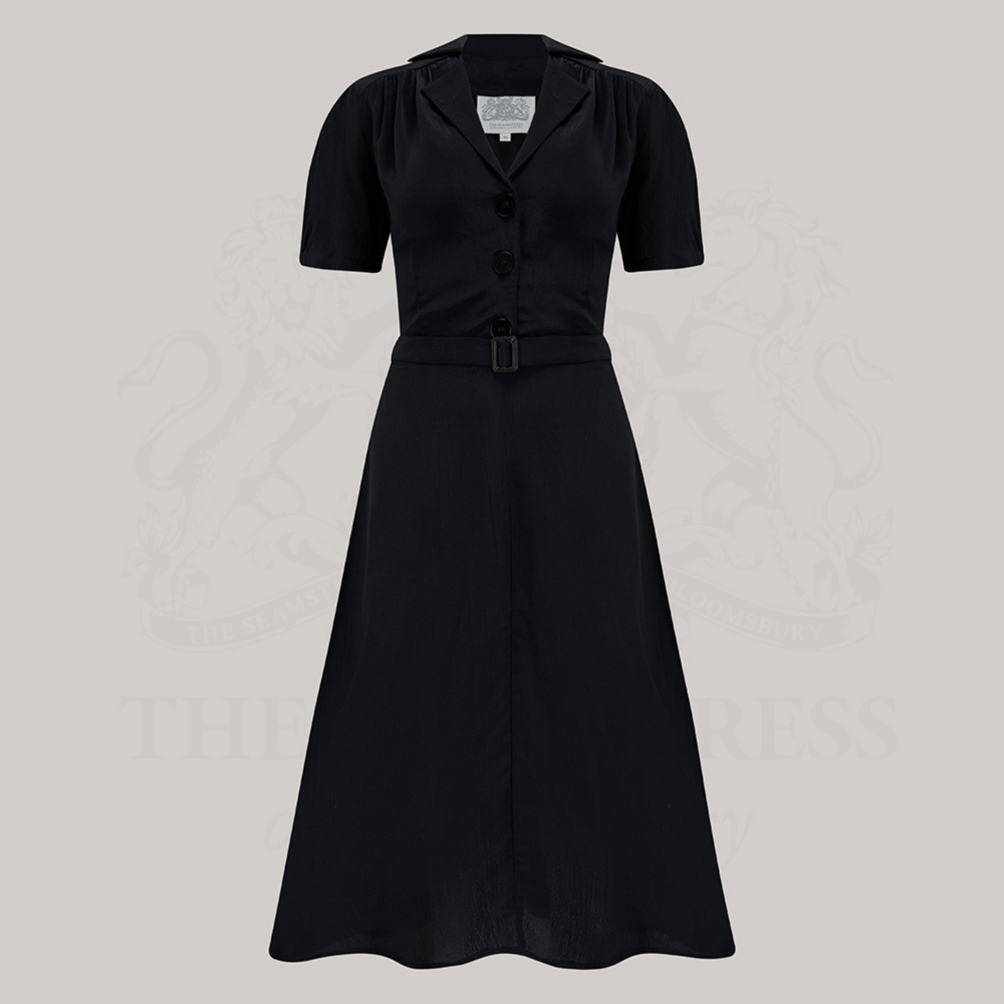 Lisa Shirtwaister Dress in Liquorice Black