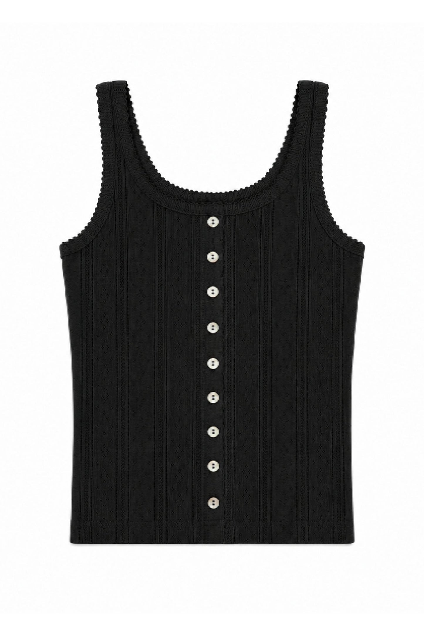 TWEEN MARINA SOLID BUTTON UP TANK
