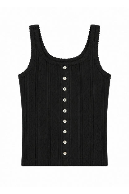 TWEEN MARINA SOLID BUTTON UP TANK