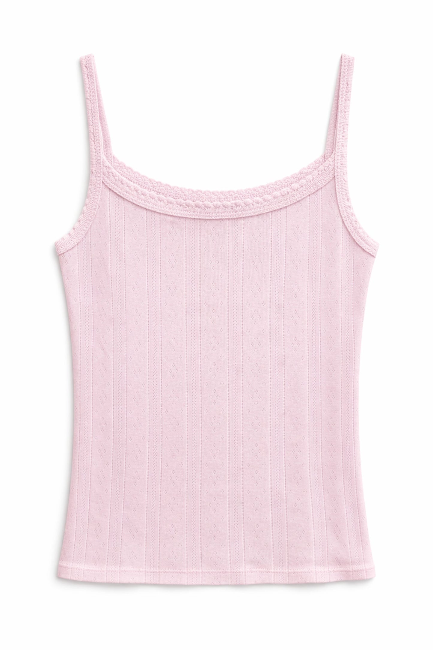 JUNIOR MARINA SOLID POINTELLE TANK TOP