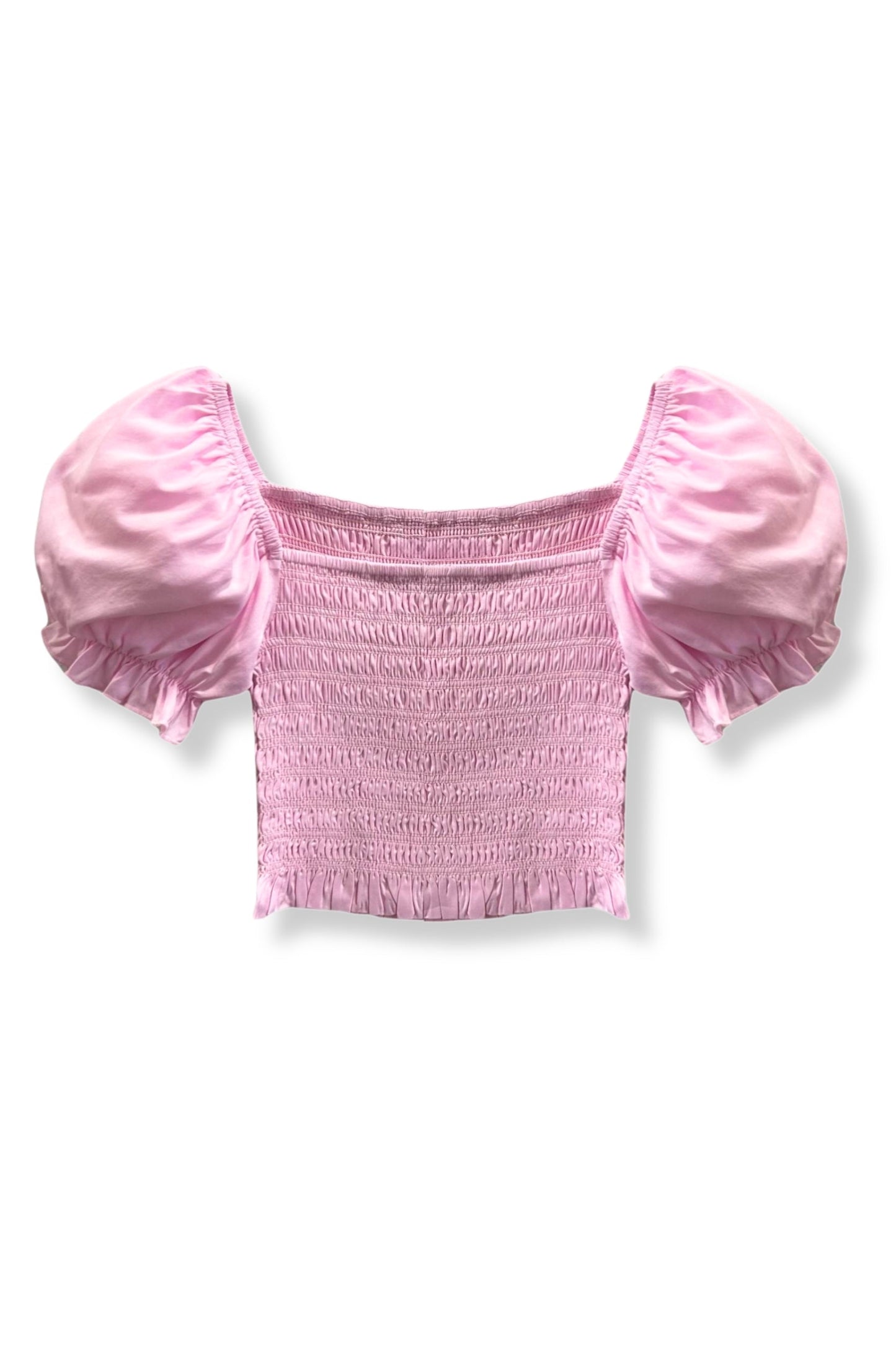 TWEEN MARLEE SOLID PUFF SLEEVE TOP - FINAL SALE