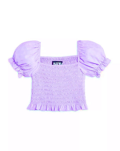 TWEEN MARLEE SOLID PUFF SLEEVE TOP - FINAL SALE
