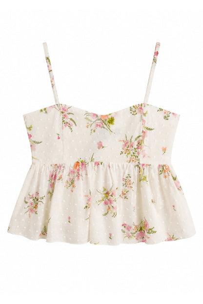 TWEEN MEENA PRINTED CROP TOP