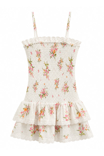 TWEEN MELINA PRINTED DROP WAIST RUFFLE DRESS
