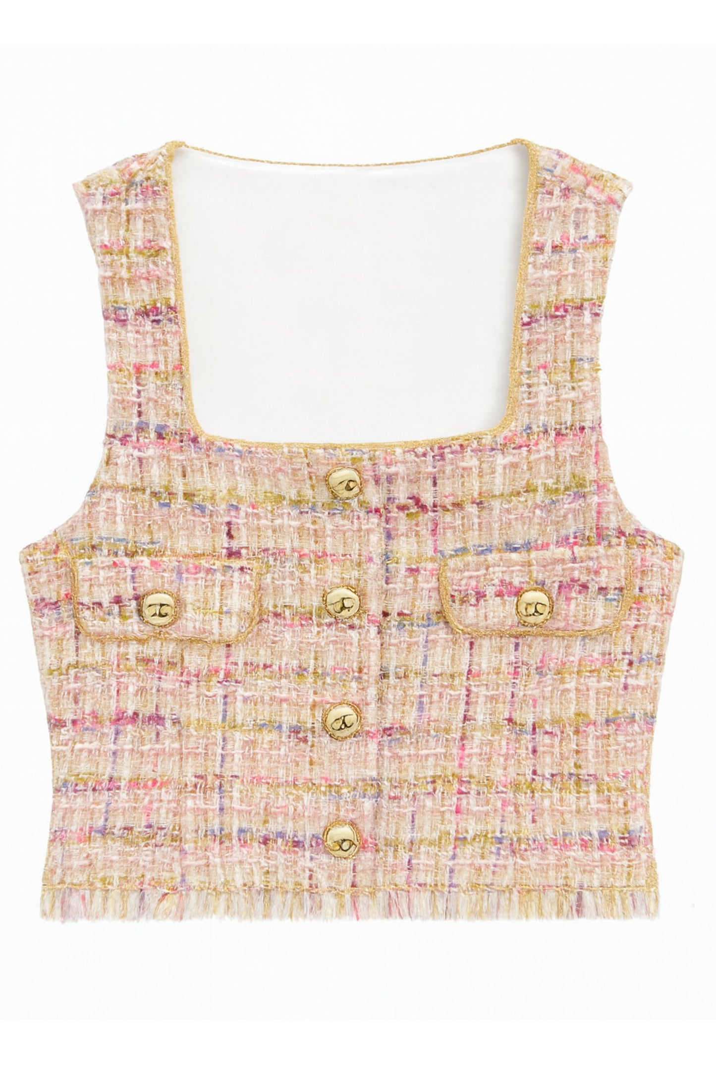 TWEEN MILA SLEEVELESS BOUCLE TOP