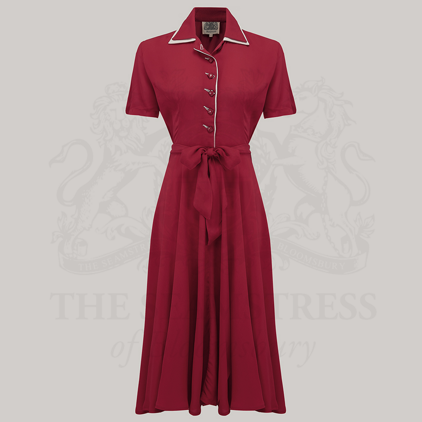 Mae Tea Dress in Windsor Wine