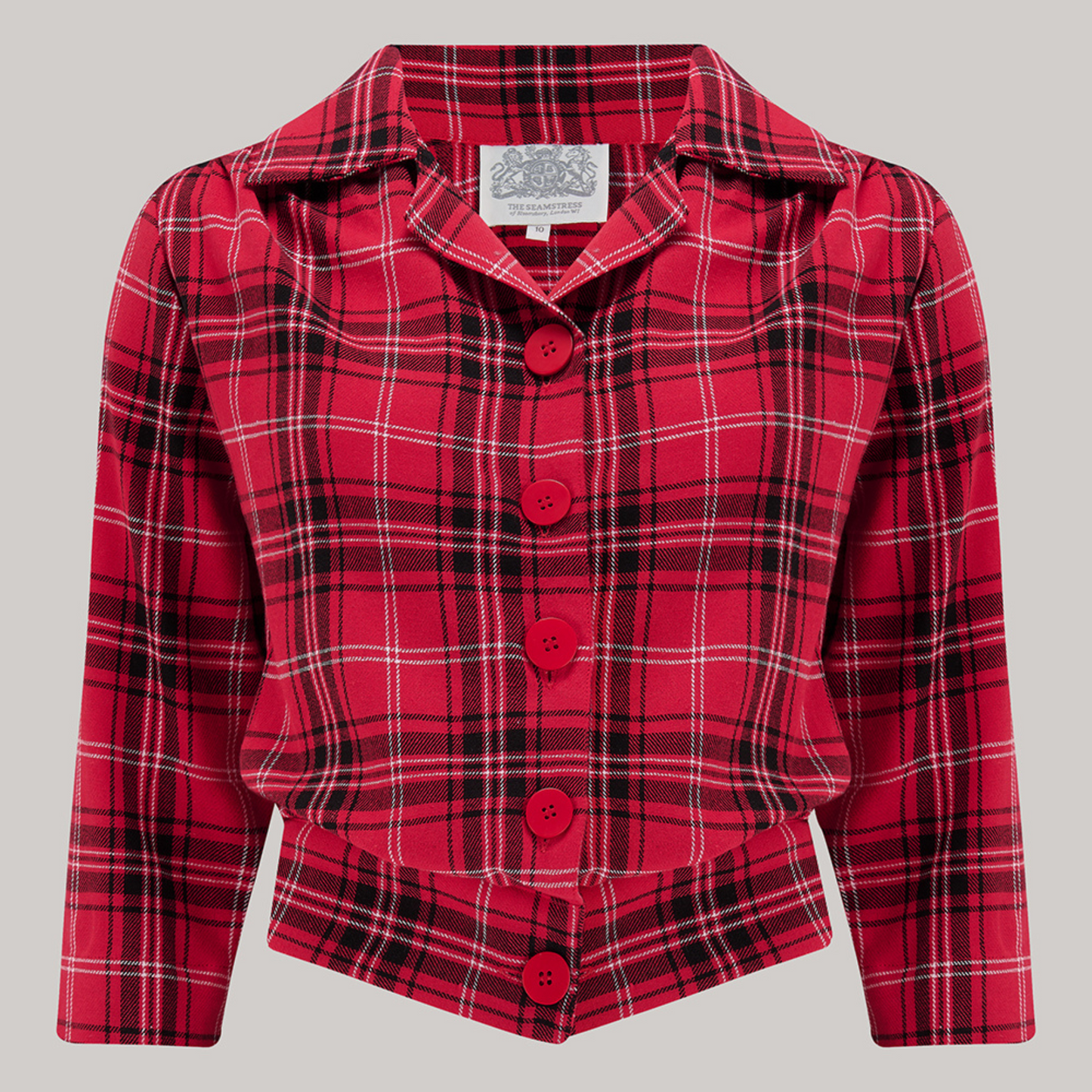 Marion Blouse in Red Check