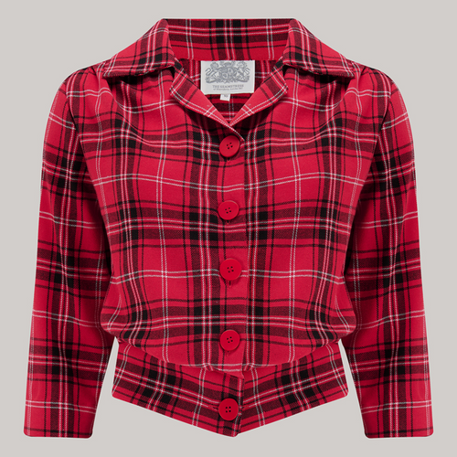 Marion Blouse in Red Check