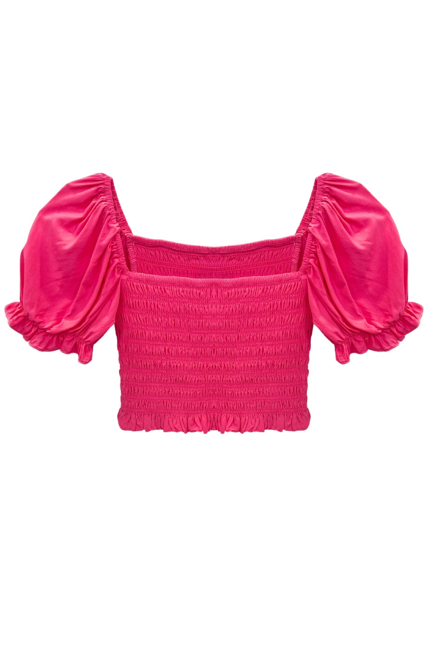 TWEEN MARLEE SOLID PUFF SLEEVE TOP - FINAL SALE