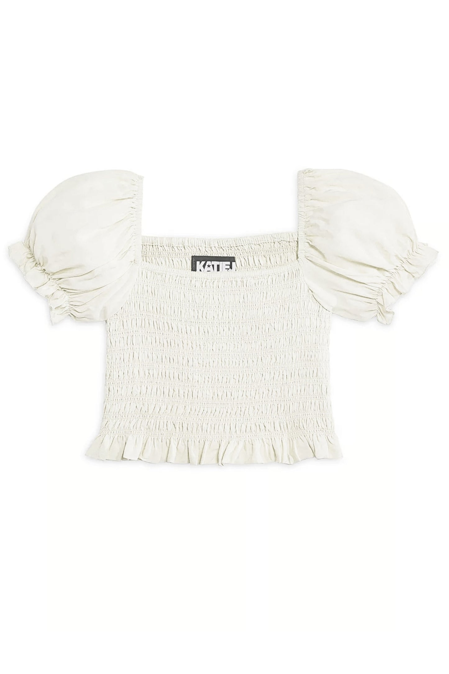 JUNIOR MARLEE PUFF SLEEVE SOLID TOP