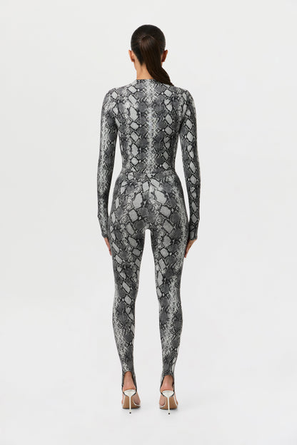 Naked Print Stirrup Legging Petite