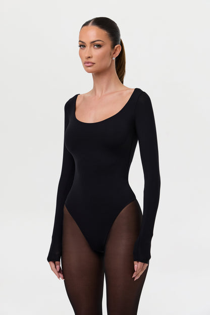 Naked Scoop Neck Bodysuit
