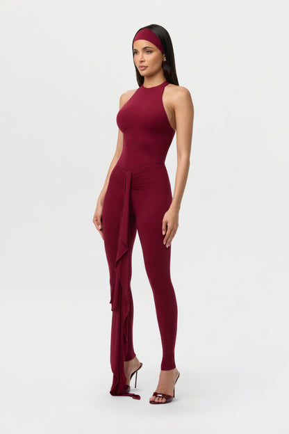 Naked V-Waist Drape Leggings