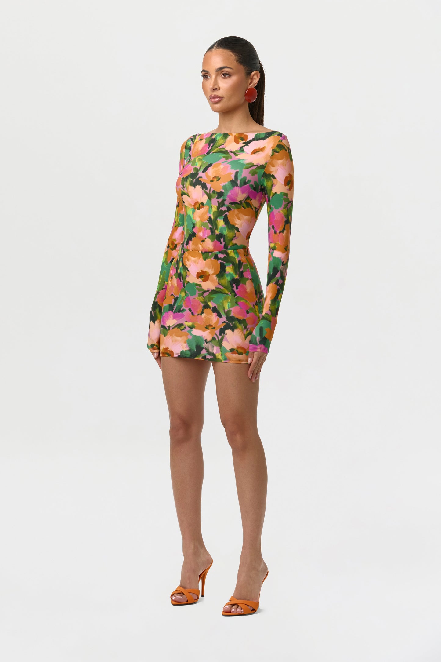 Naked Print Mini Skirt