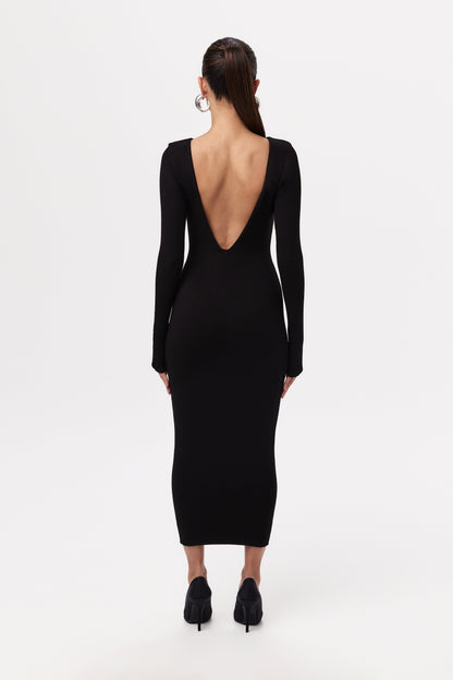 NW Open Back Midi Dress