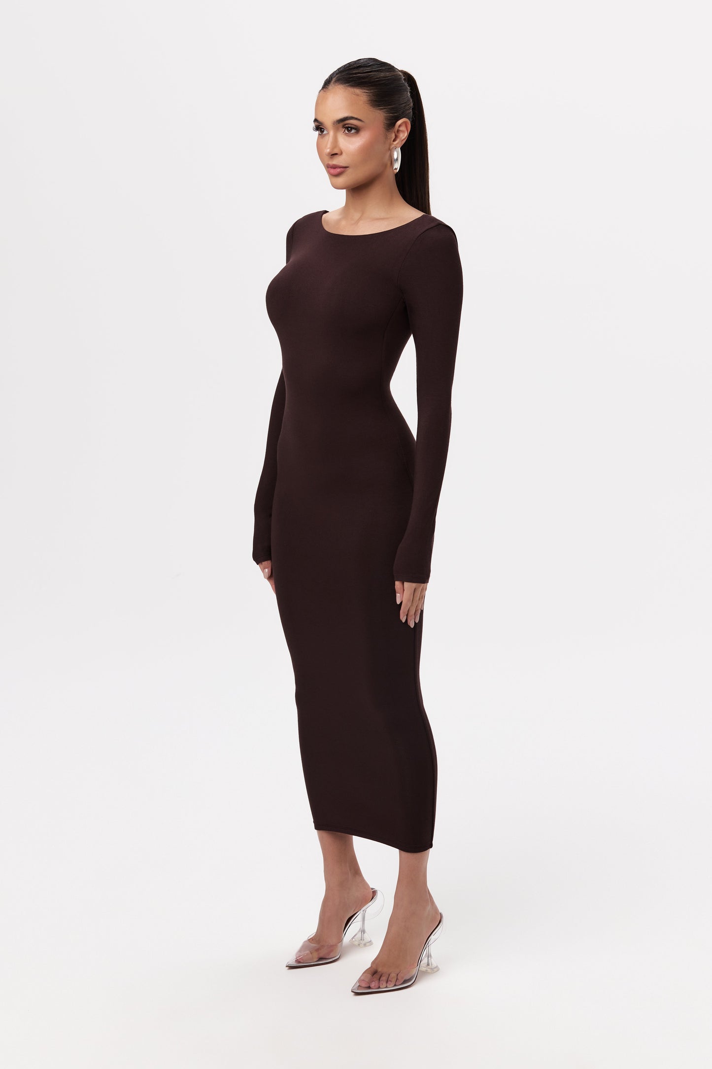 NW Open Back Midi Dress