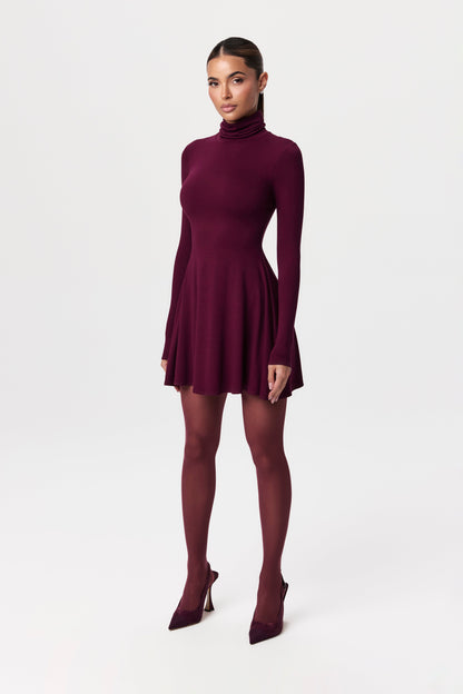 NW Turtleneck A-Line Mini Dress