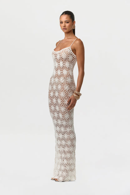 Knit Crochet Maxi Dress