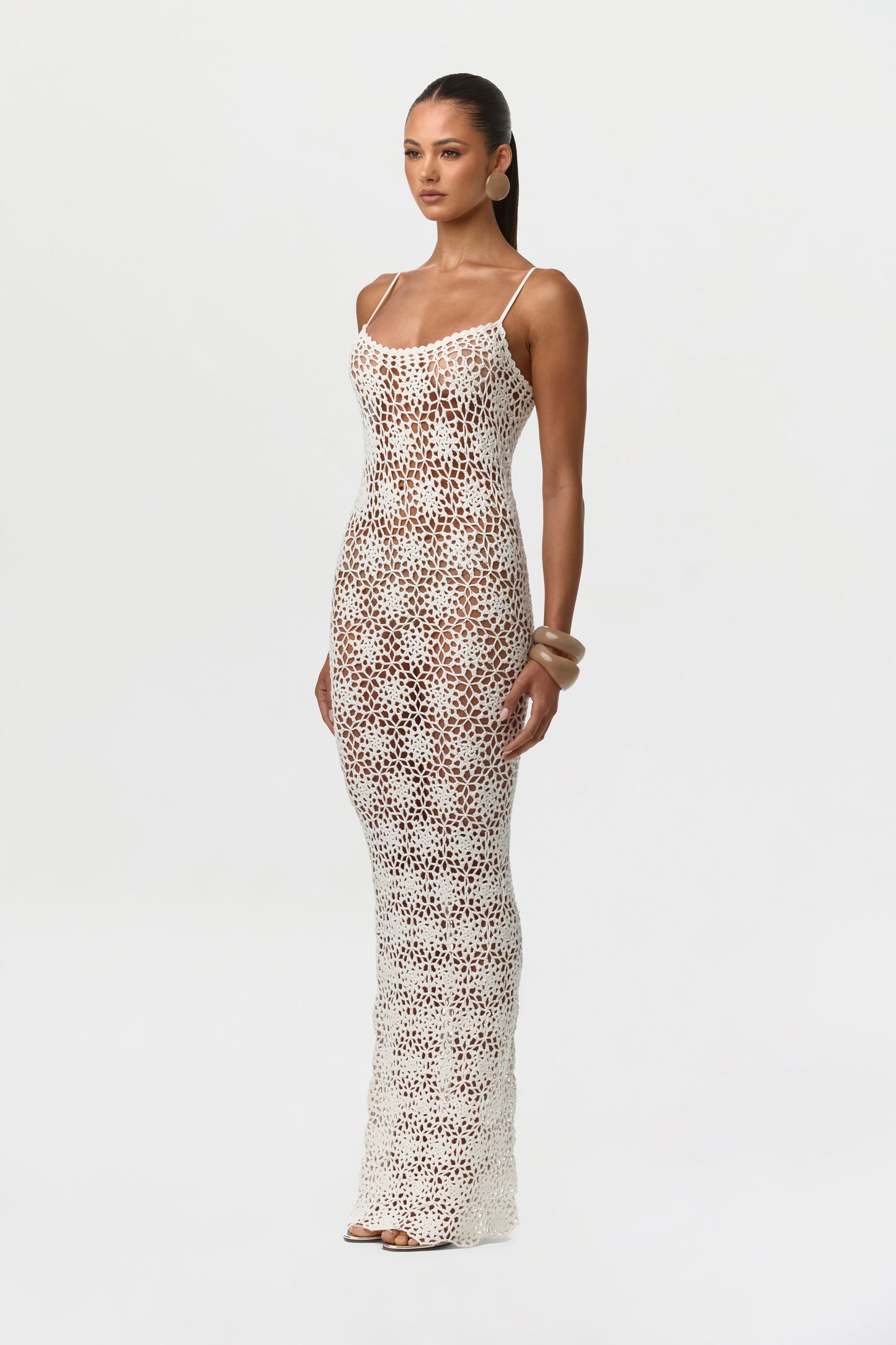 Knit Crochet Maxi Dress