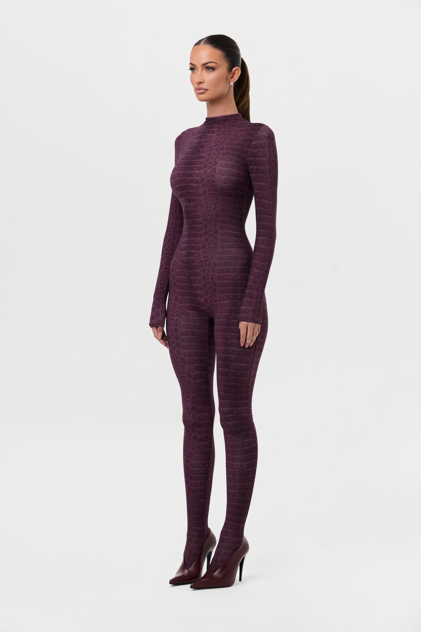Naked Print Closed Toe Jumpsuit