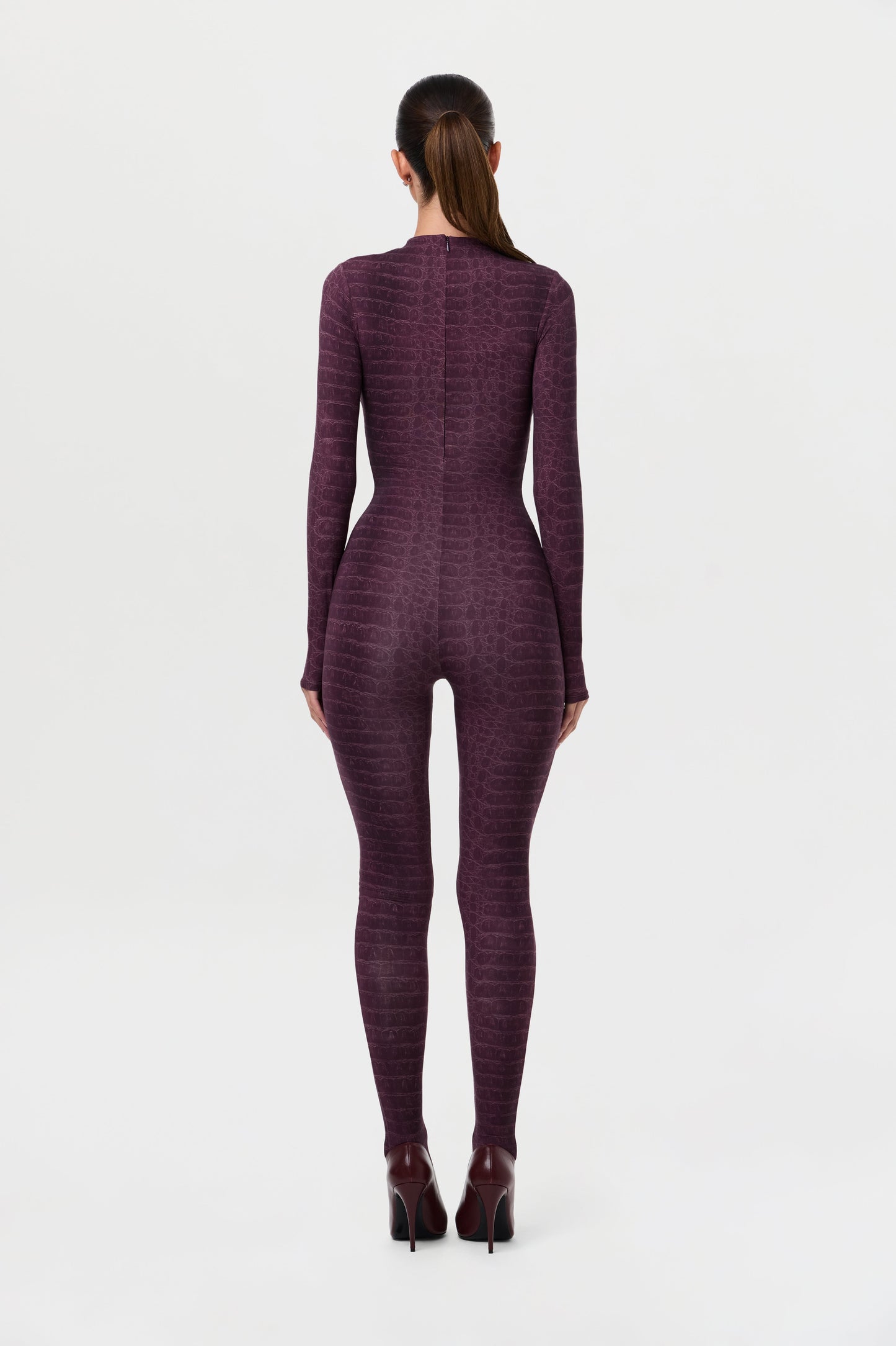 Naked Print Closed Toe Jumpsuit